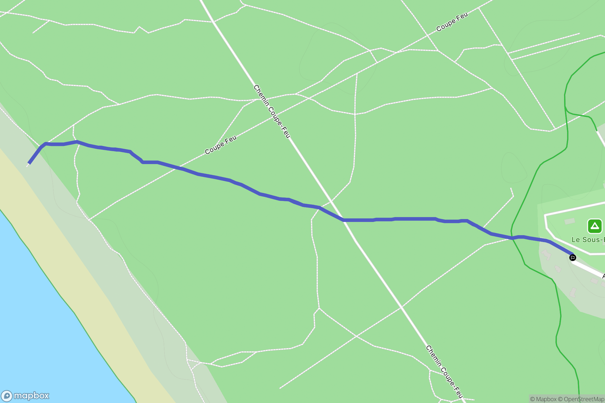 Longeville-sur-mer : carte du parcours de randonnée - France