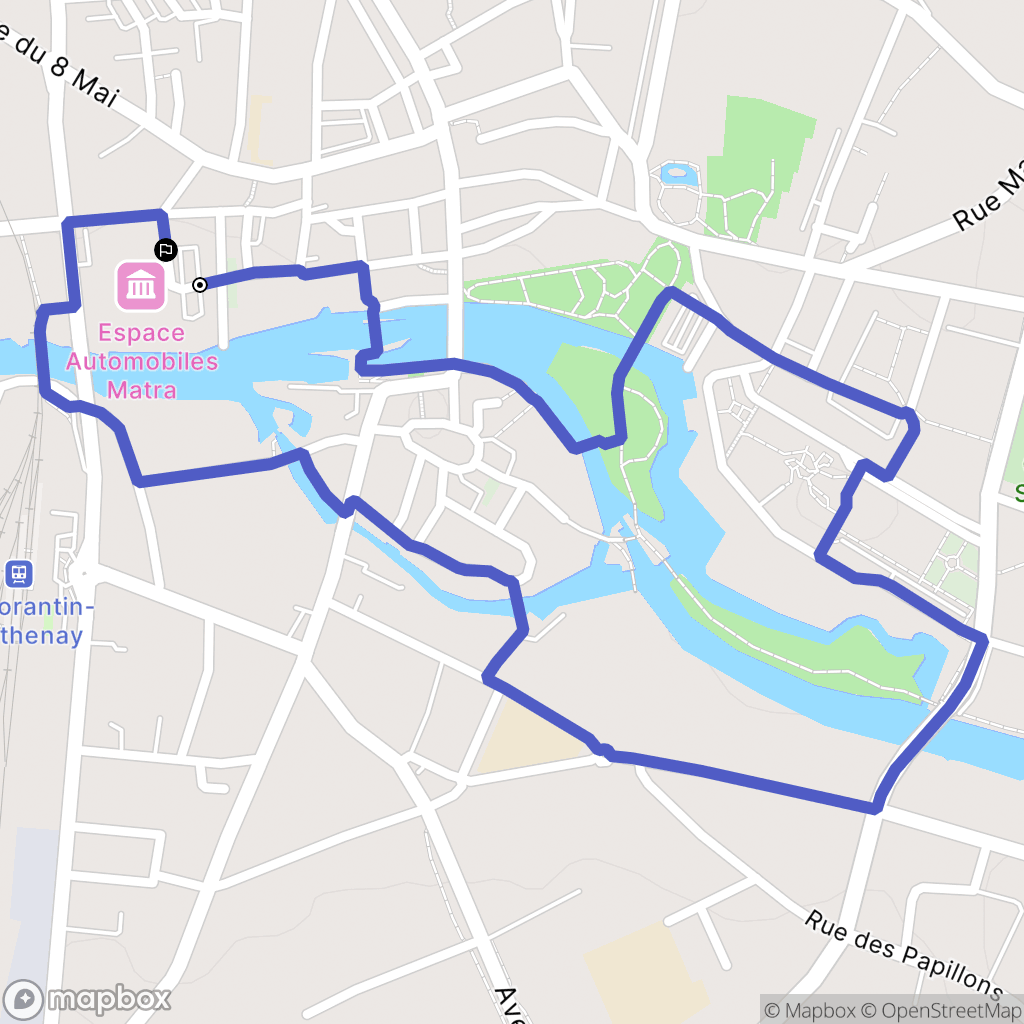 Romorantin-Lanthenay : carte du parcours de randonnée - France
