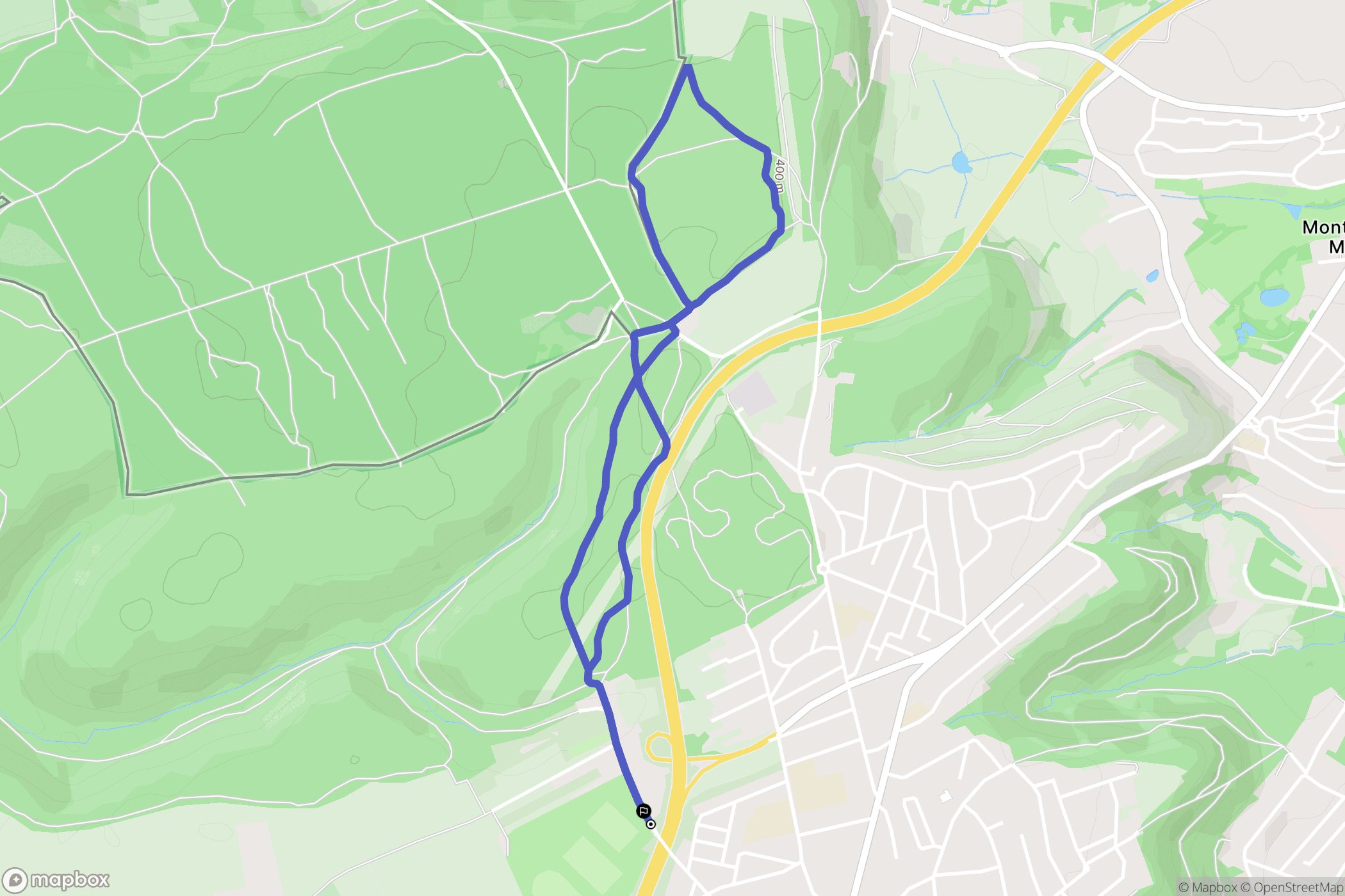 Longwy : carte du parcours de randonnée - France