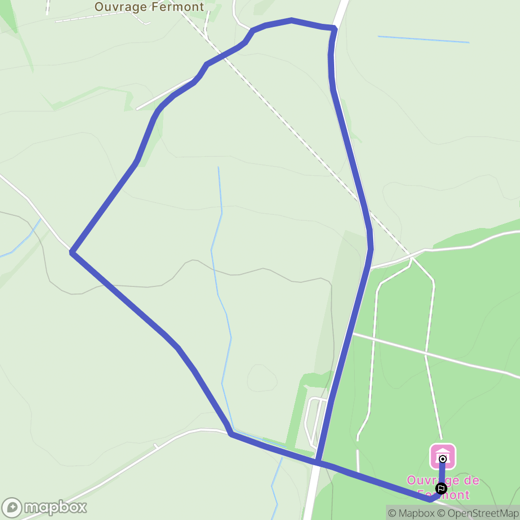 Beuveille : carte du parcours de randonnée - France