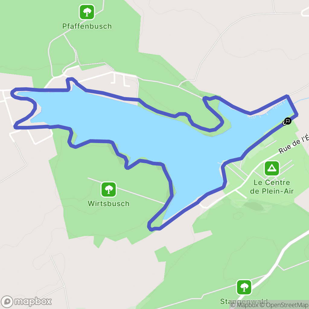 Rémering-lès-Puttelange : carte du parcours de randonnée - France