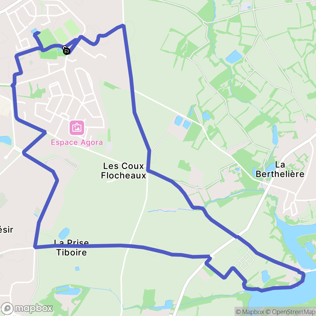 Le Poiré-sur-Vie : carte du parcours de randonnée - France
