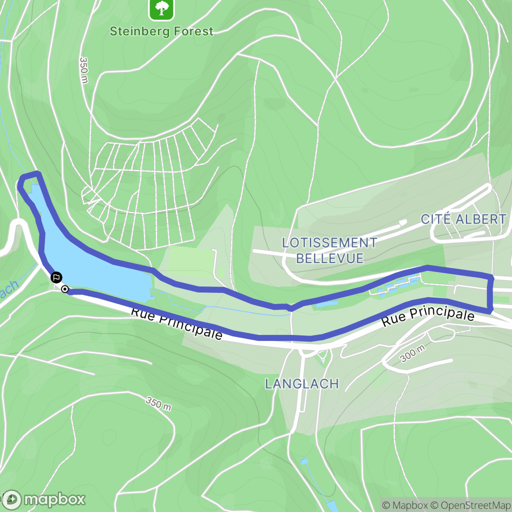 Saint-Louis-lès-Bitche : carte du parcours de randonnée - France