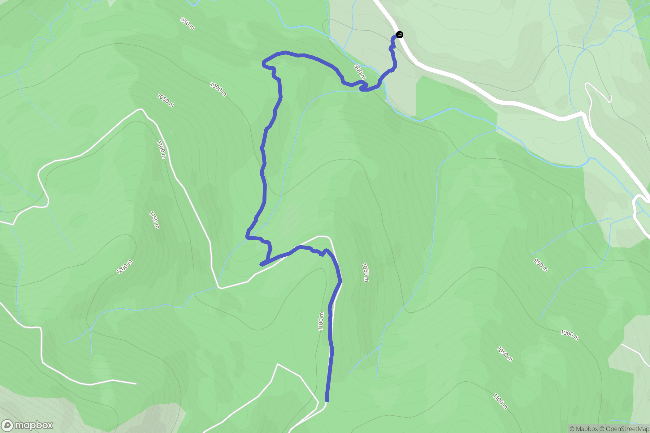 Borée : carte du parcours de randonnée - France