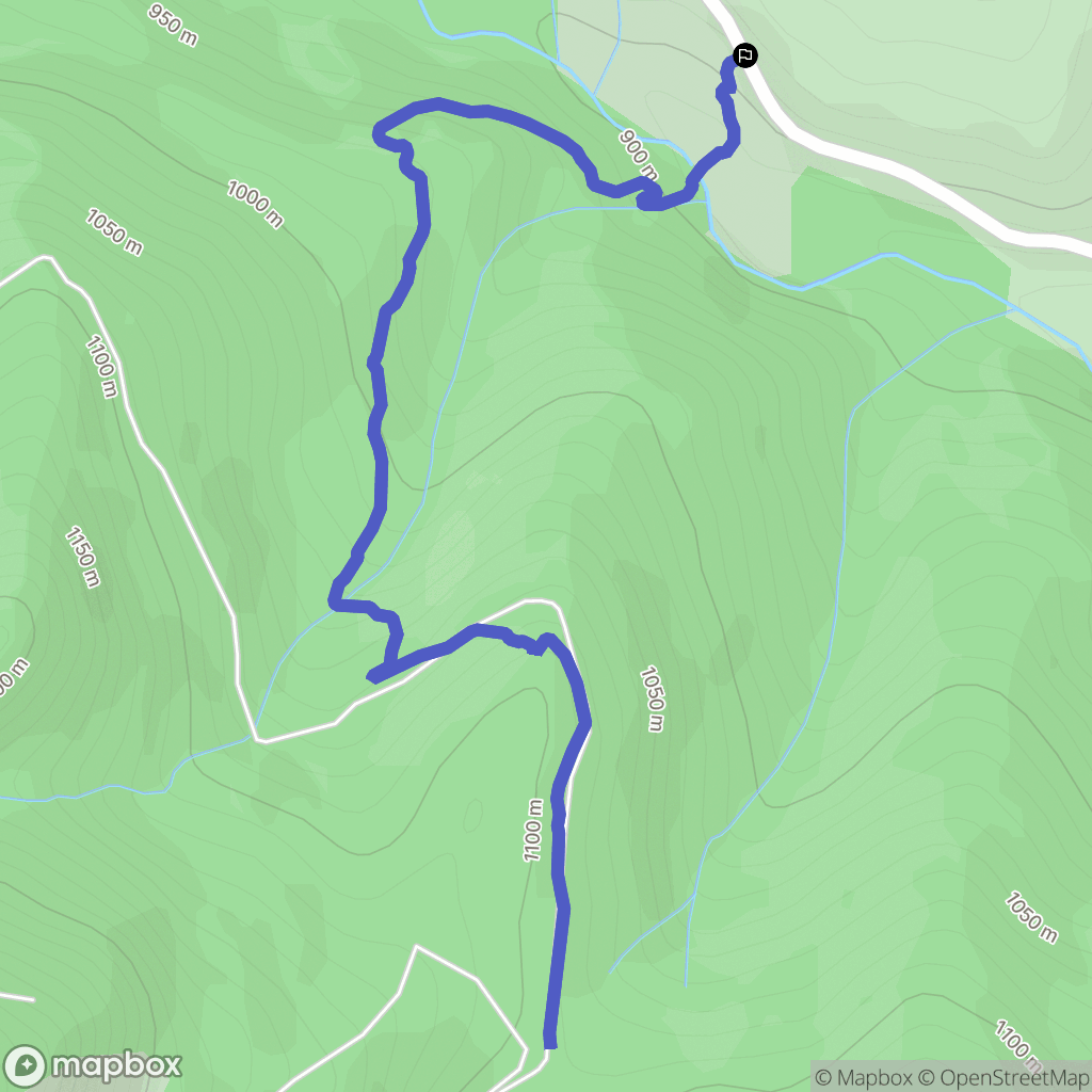 Borée : carte du parcours de randonnée - France