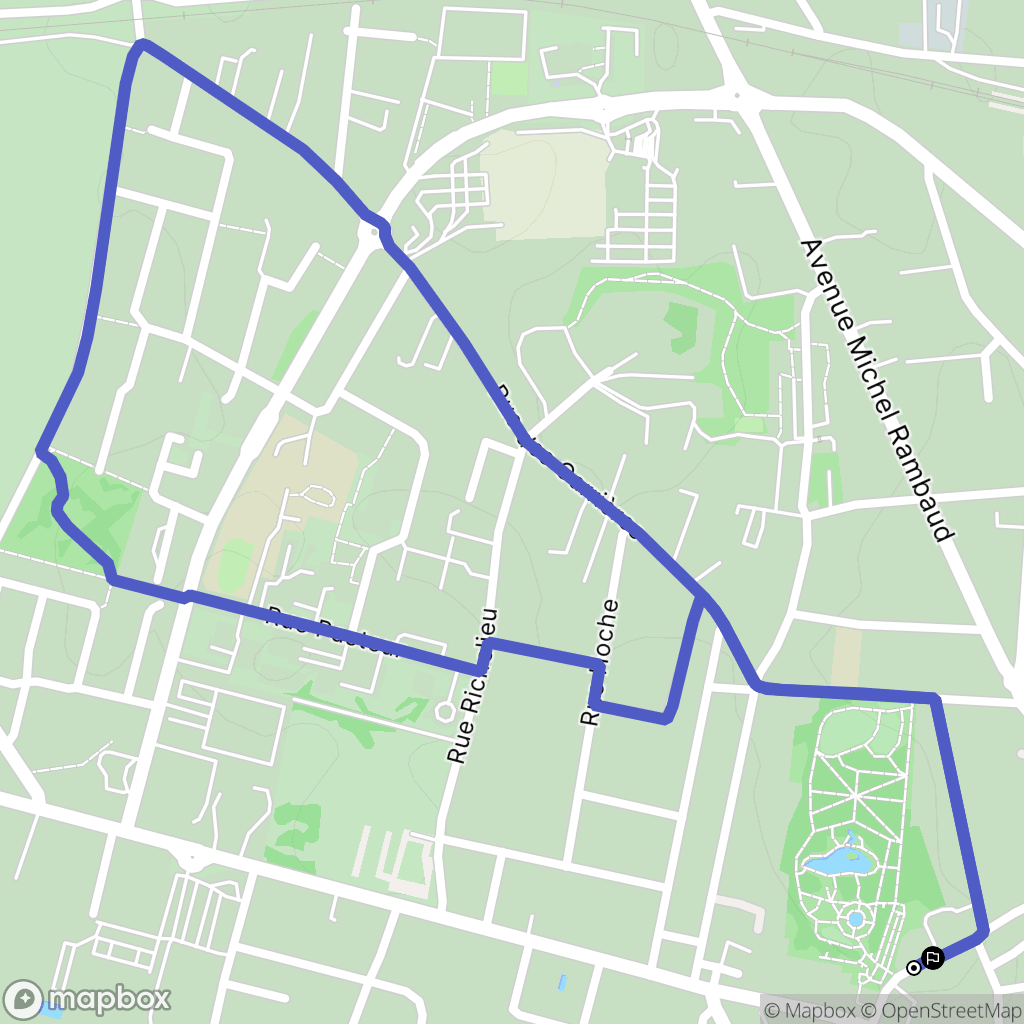 Luçon : carte du parcours de randonnée - France