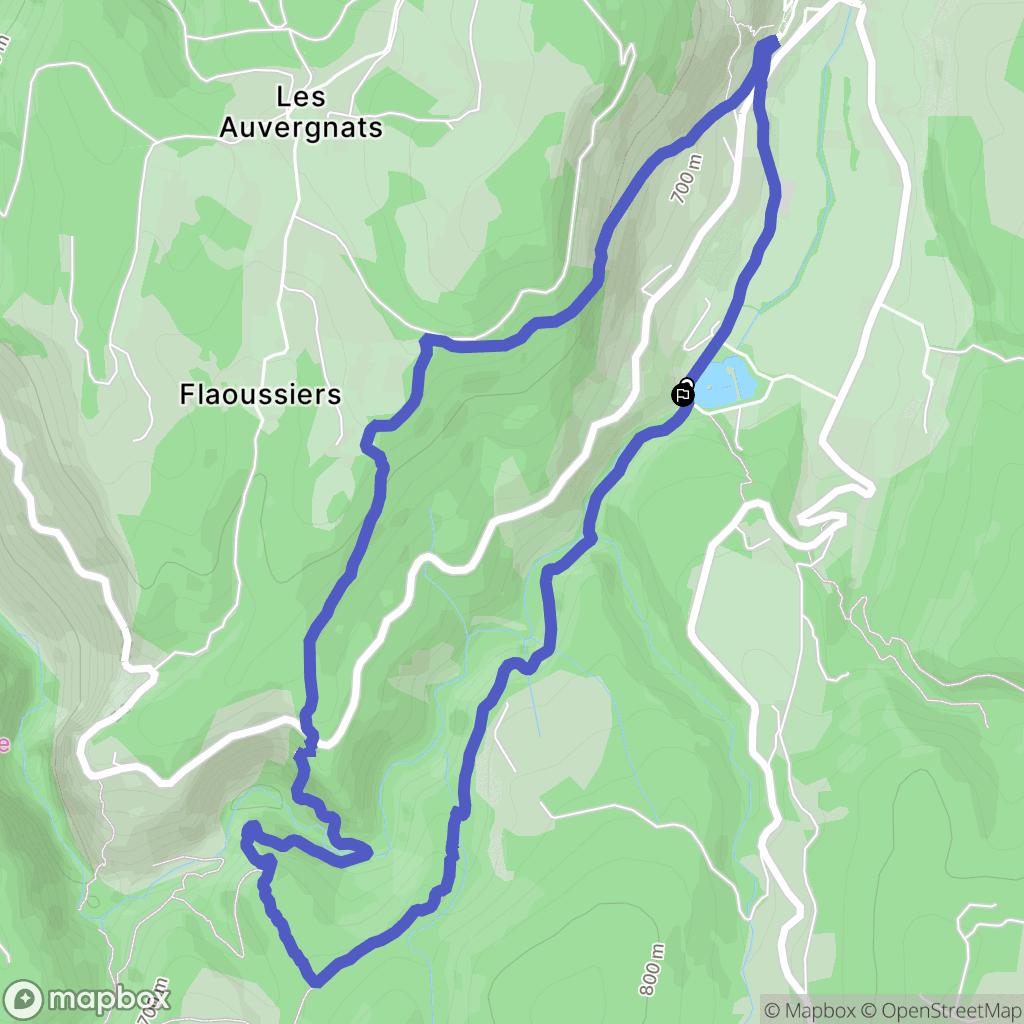 Monieux : carte du parcours de randonnée - France