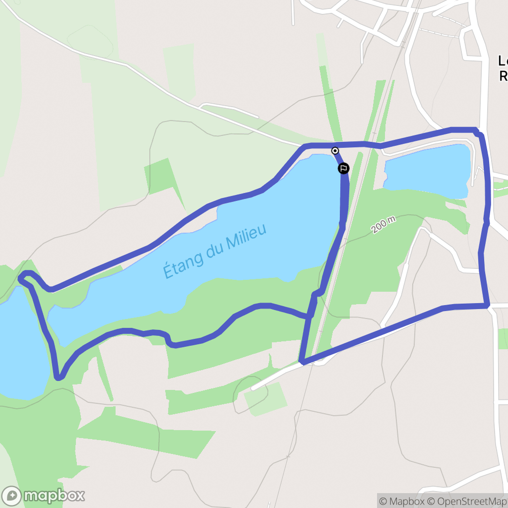 lamarche sur saône : carte du parcours de randonnée - France