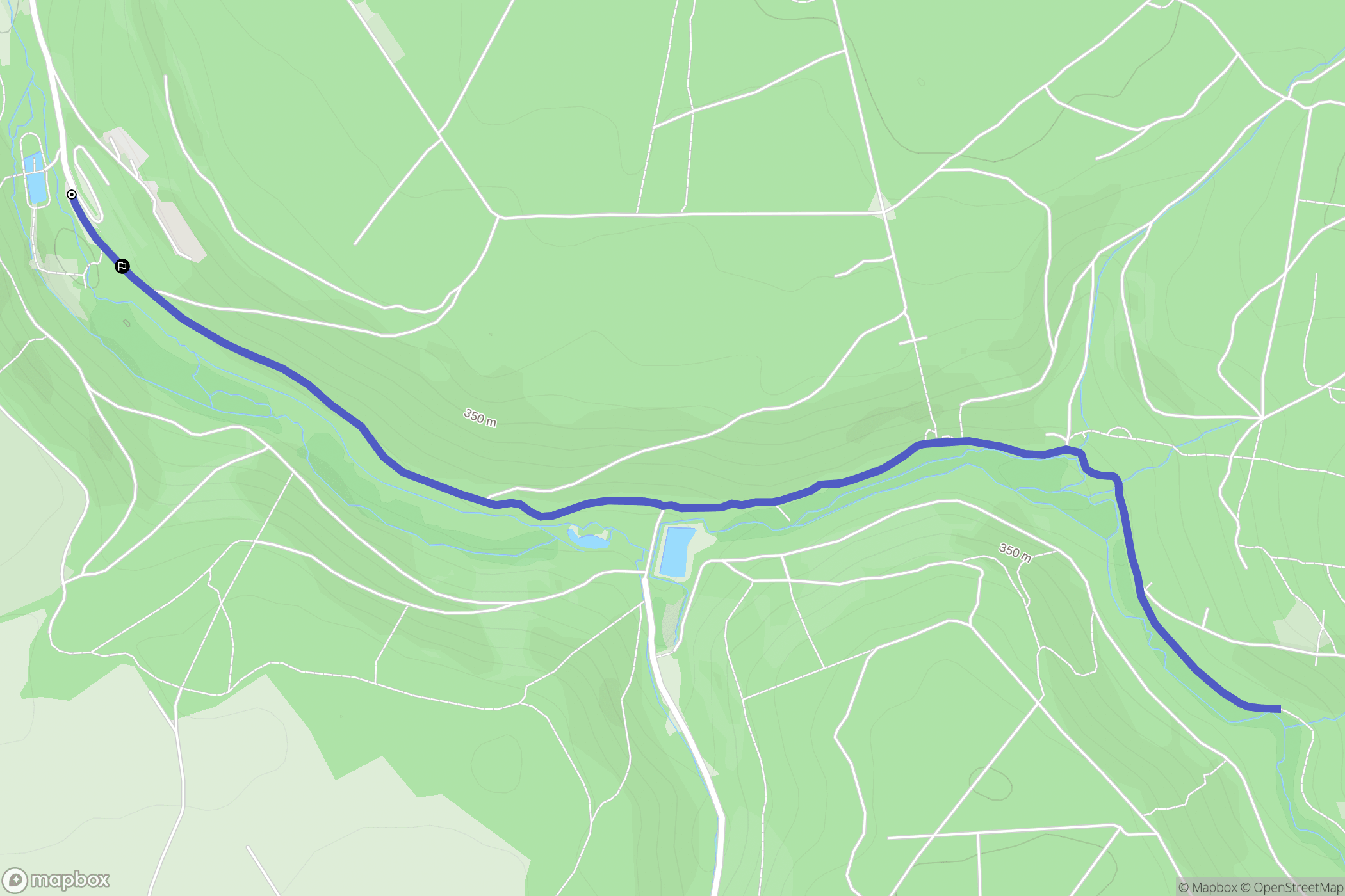 Hussigny-Godbrange : carte du parcours de randonnée - France