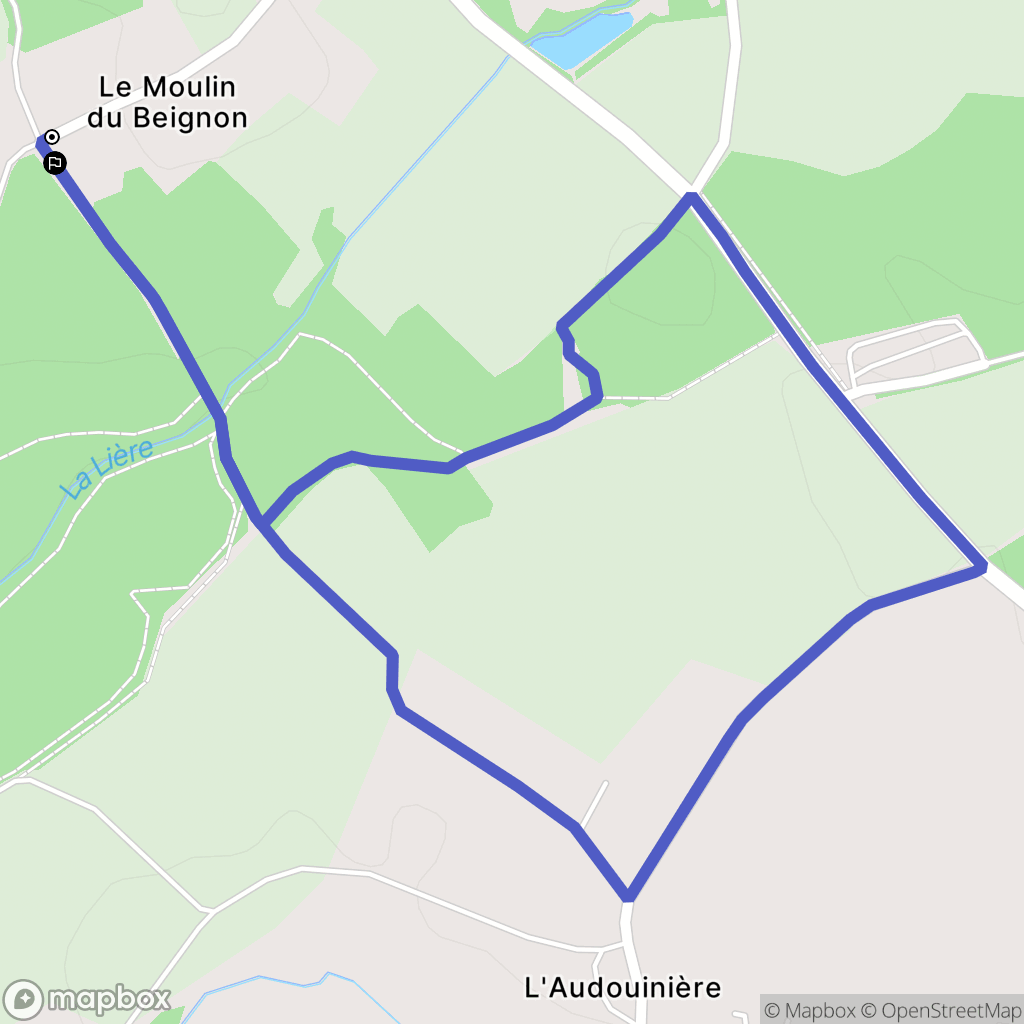 Sainte-Flaive-des-Loups : carte du parcours de randonnée - France