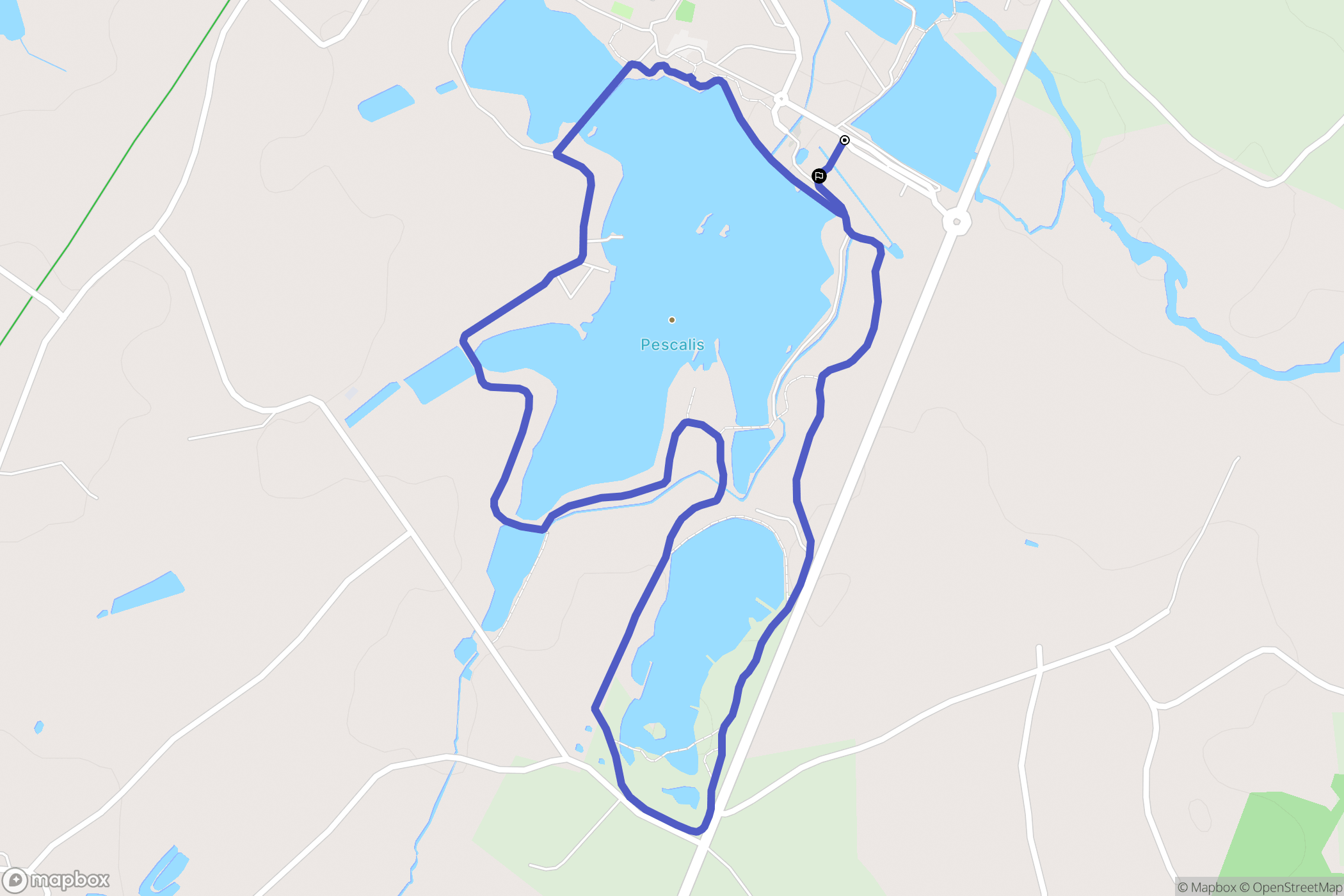 Moncoutant : carte du parcours de randonnée - France