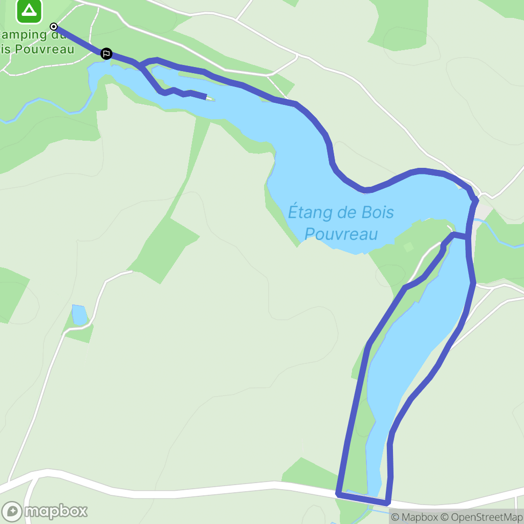 Ménigoute : carte du parcours de randonnée - France