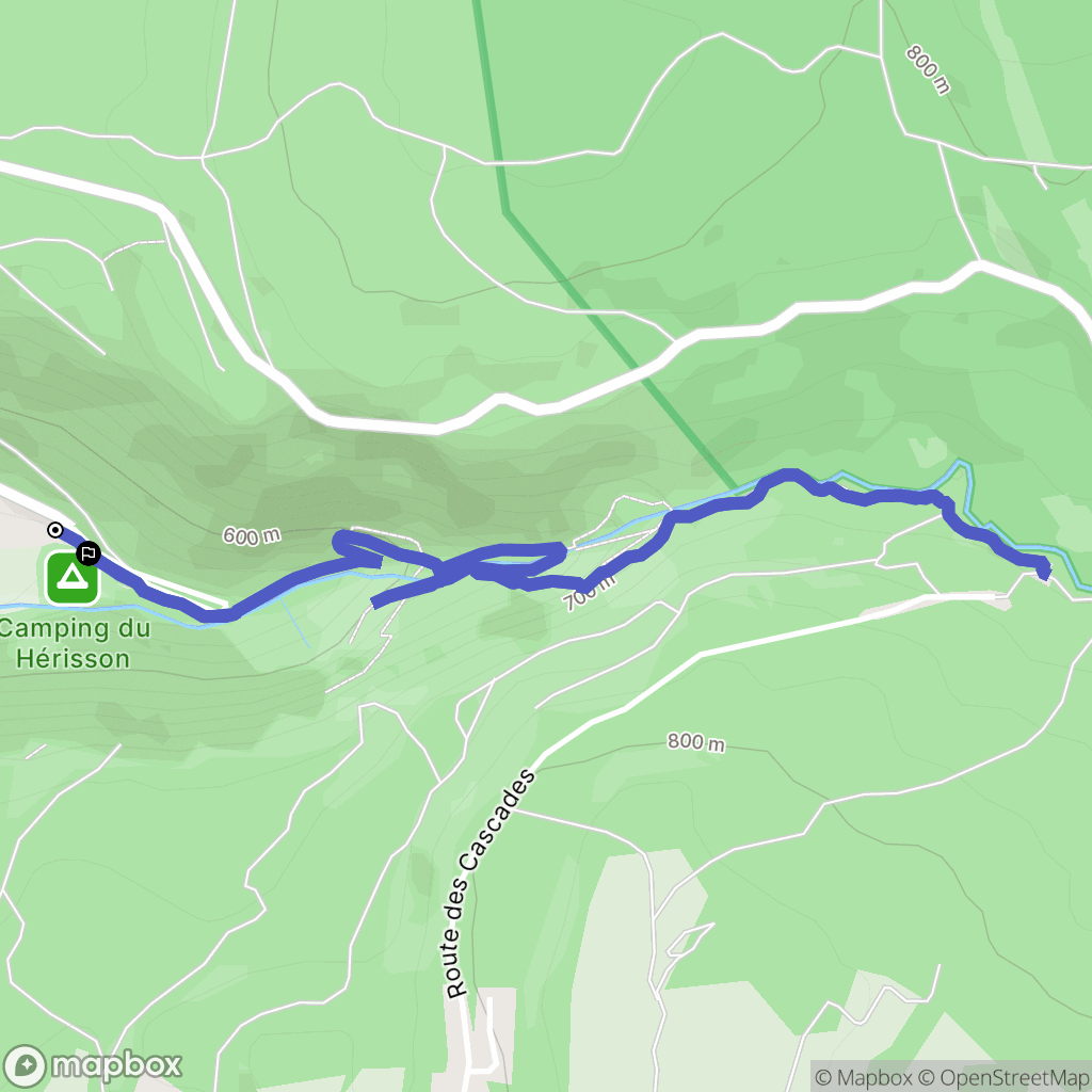 Menétrux-en-Joux : carte du parcours de randonnée - France