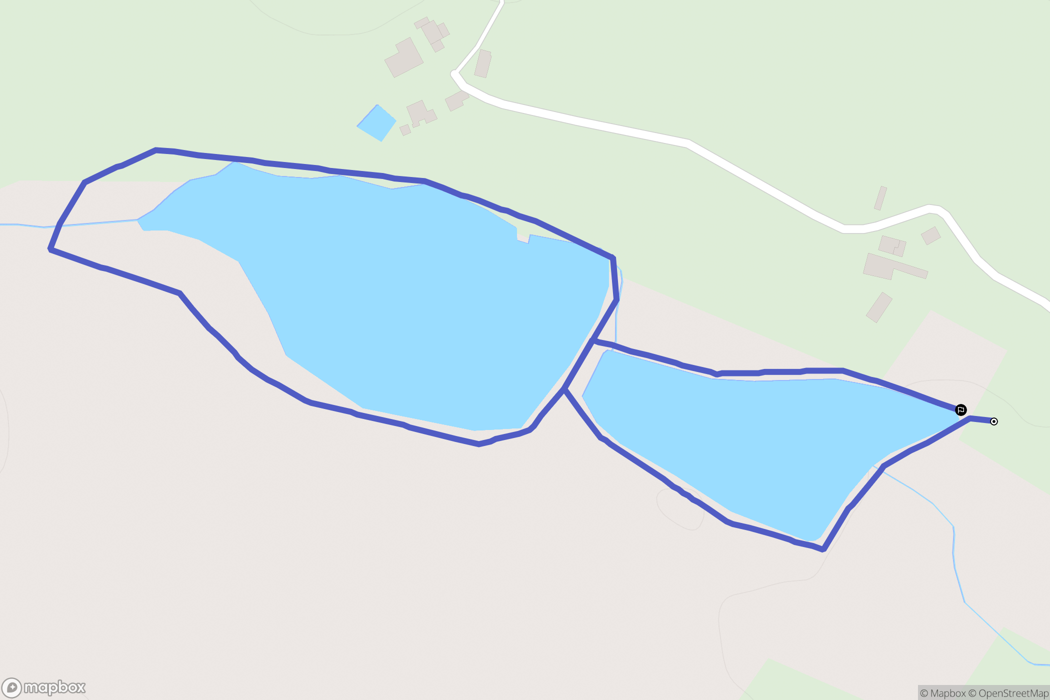 Saint-Germier : carte du parcours de randonnée - France
