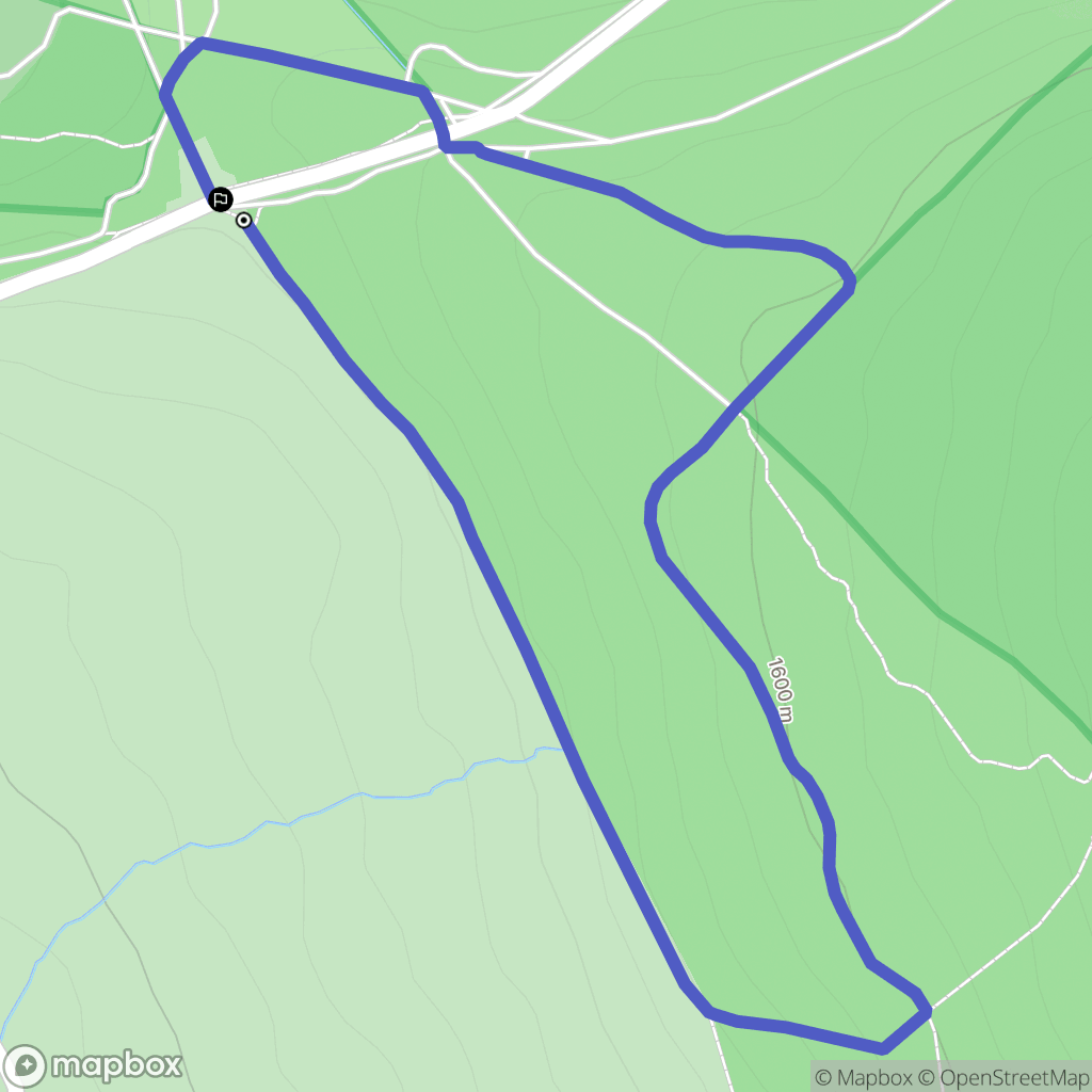 Les Estables : carte du parcours de randonnée - France