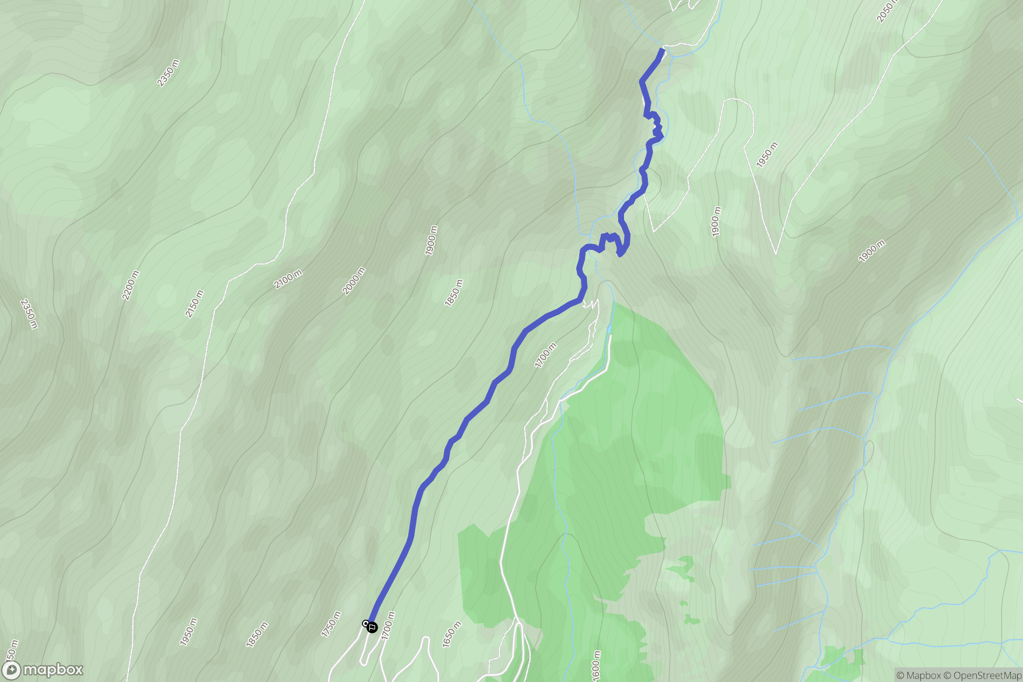 Clavans-en-Haut-Oisans : carte du parcours de randonnée - France
