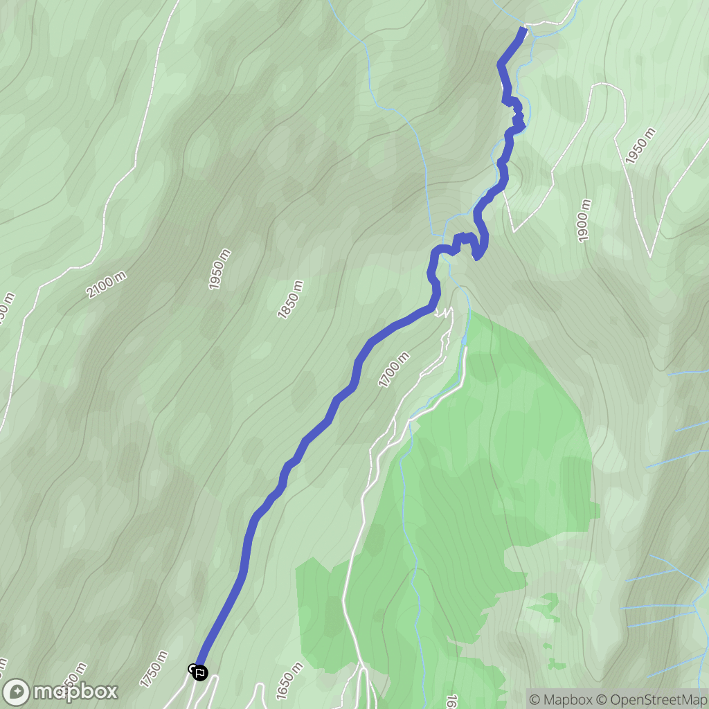 Clavans-en-Haut-Oisans : carte du parcours de randonnée - France