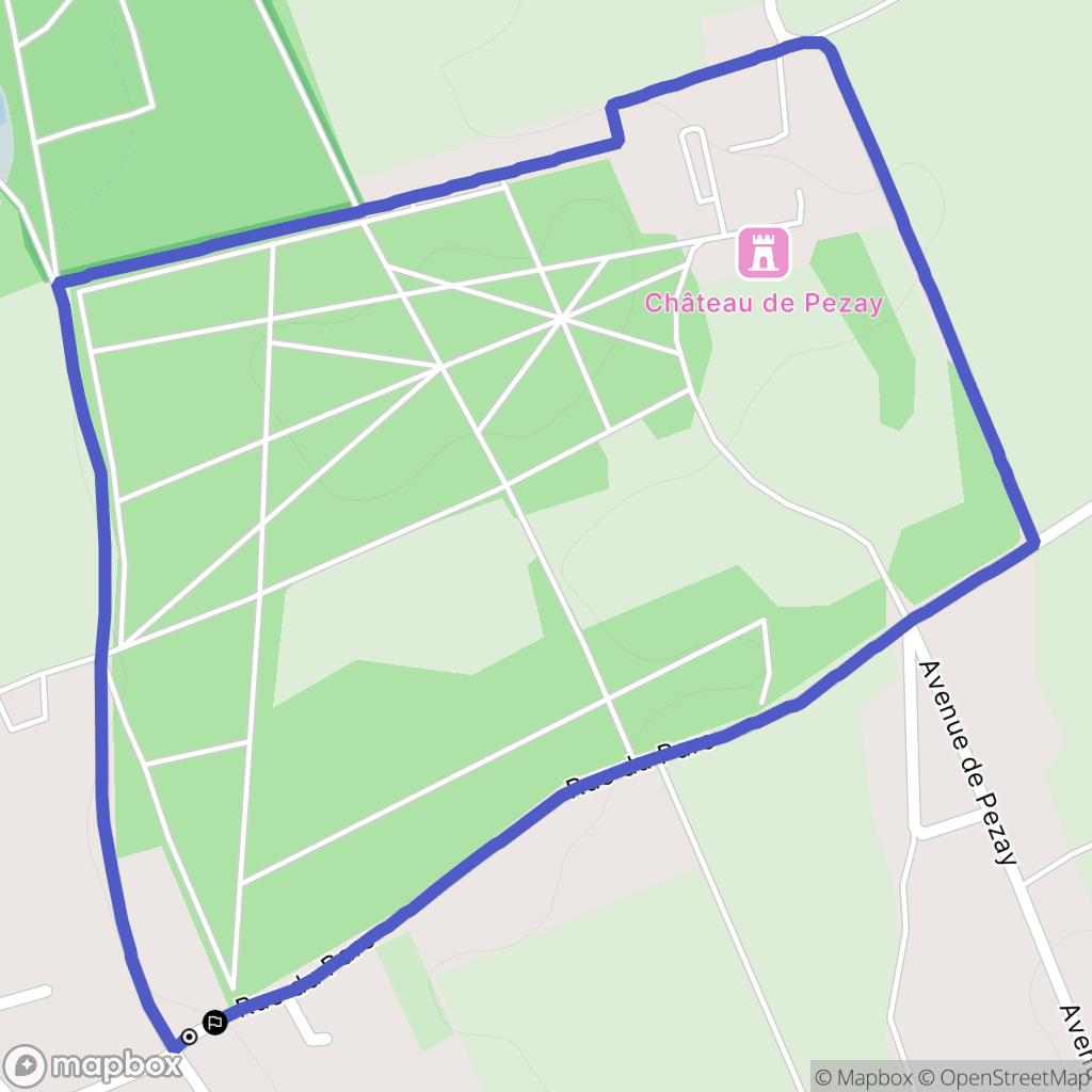 Marolles : carte du parcours de randonnée - France