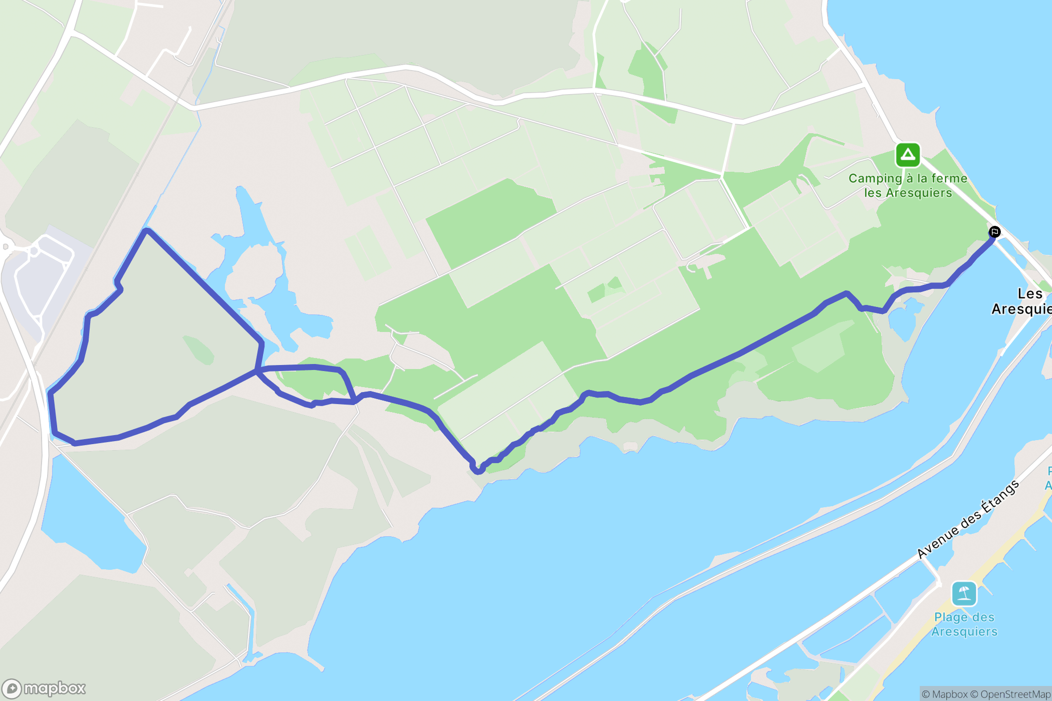 Vic-la-Gardiole : carte du parcours de randonnée - France