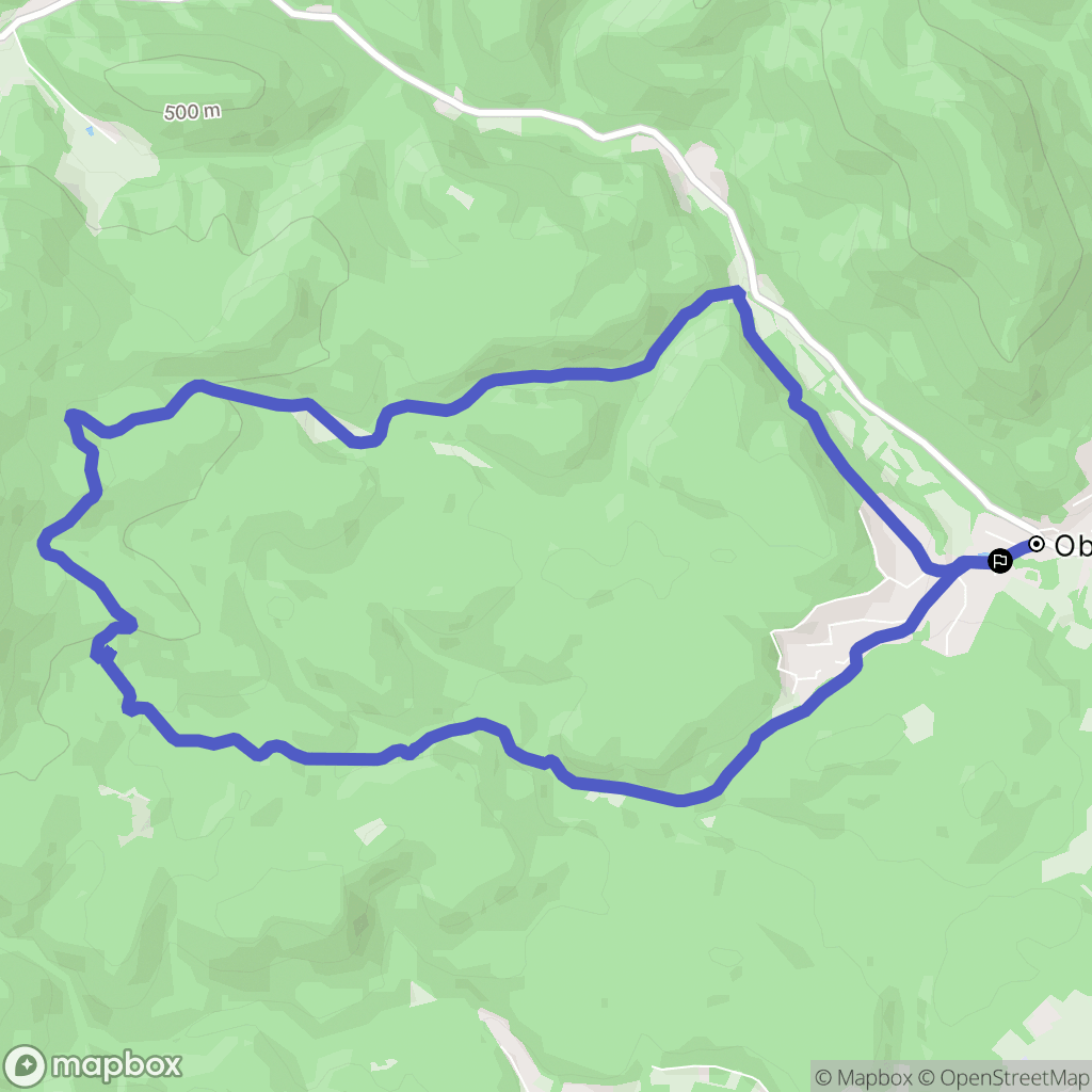 Oberhaslach : carte du parcours de randonnée - France
