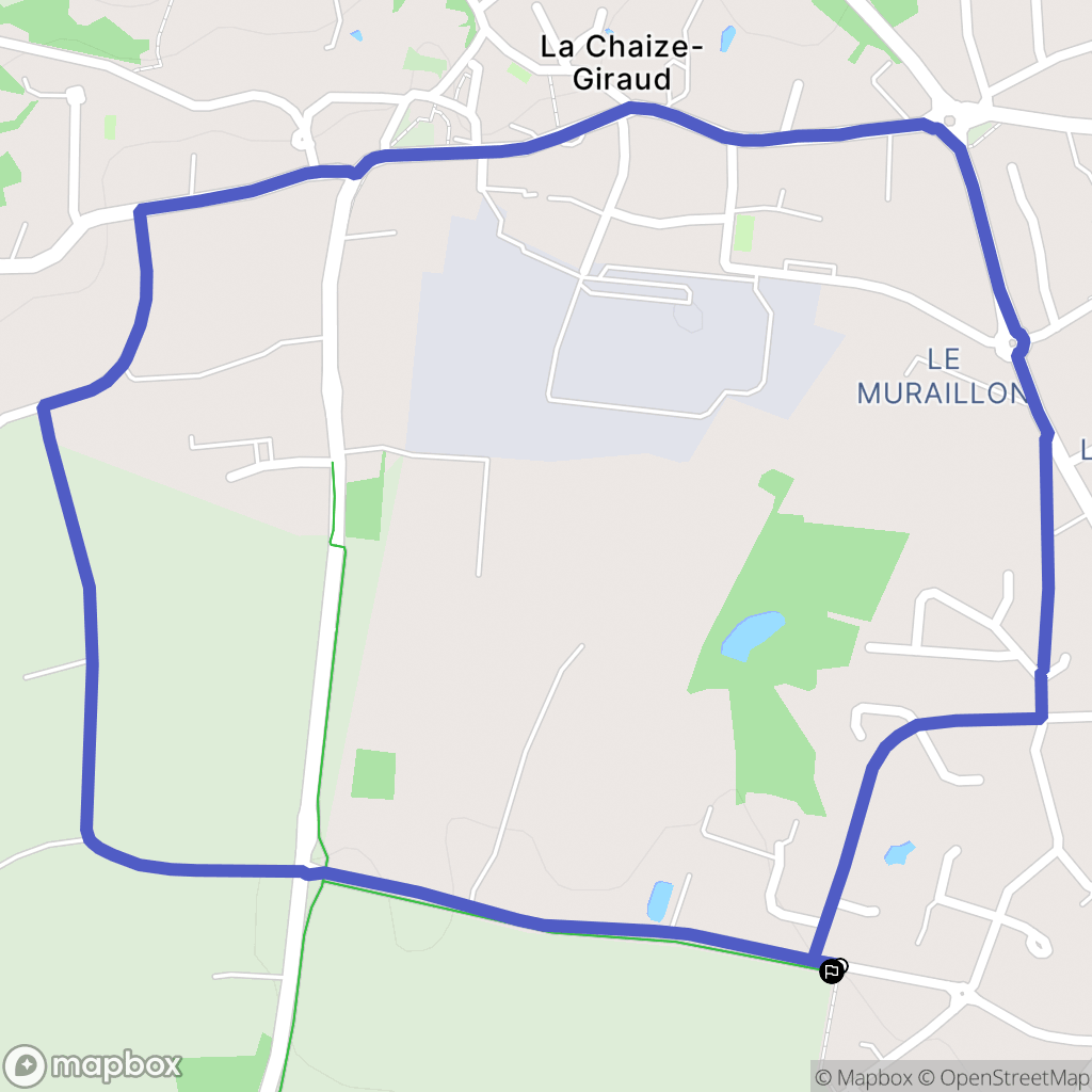 La Chaize Giraud : carte du parcours de randonnée - France