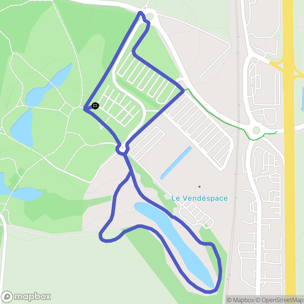 Mouilleron : carte du parcours de randonnée - France