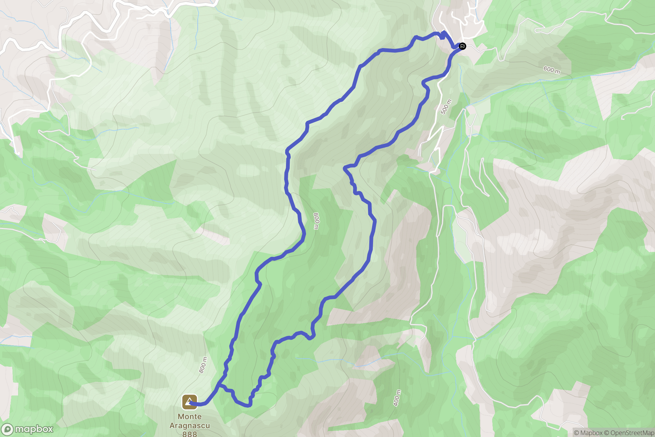 Pedi Morella : carte du parcours de randonnée - France