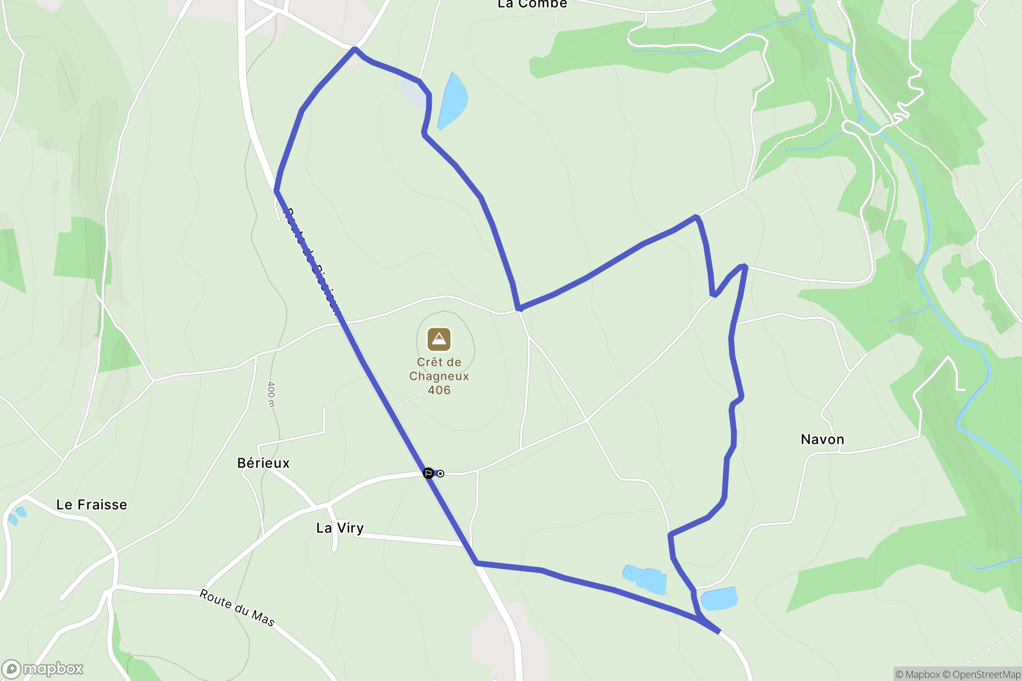 Saint-Joseph : carte du parcours de randonnée - France
