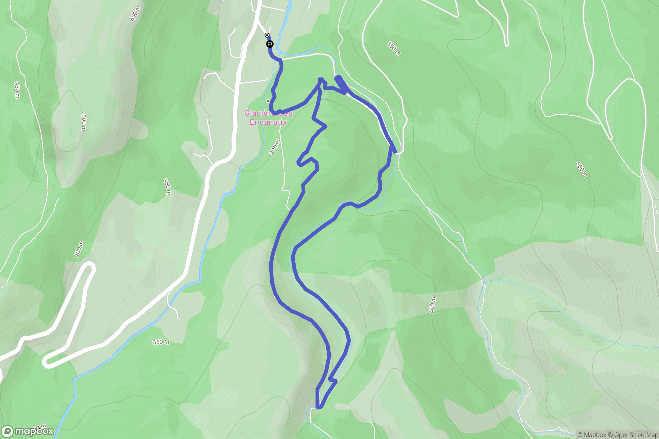 Auriol : carte du parcours de randonnée - France