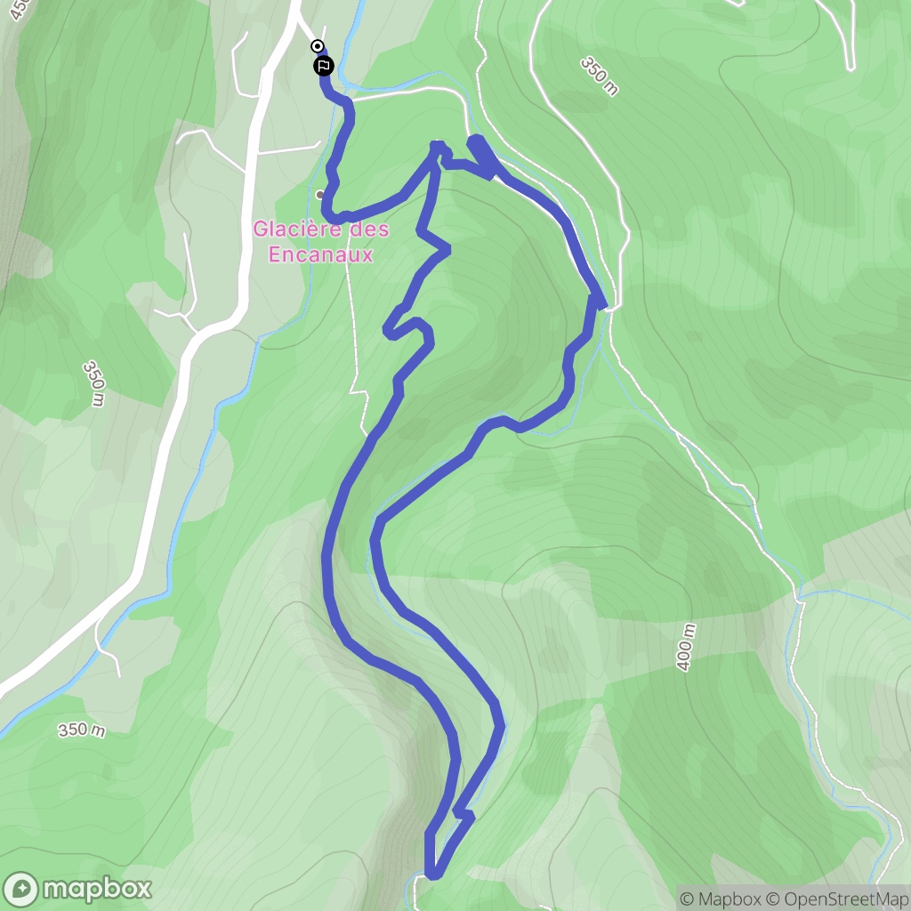 Auriol : carte du parcours de randonnée - France