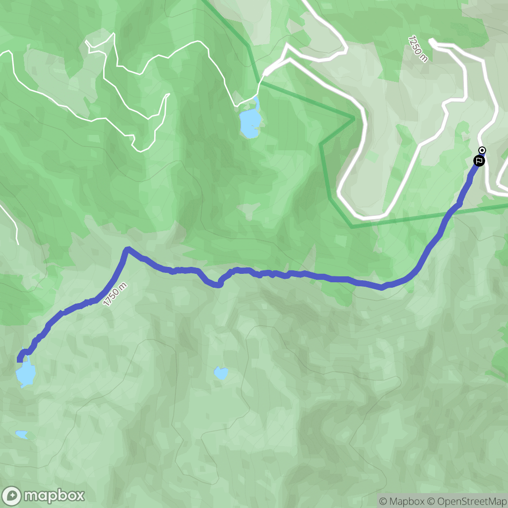 Bethmale : carte du parcours de randonnée - France