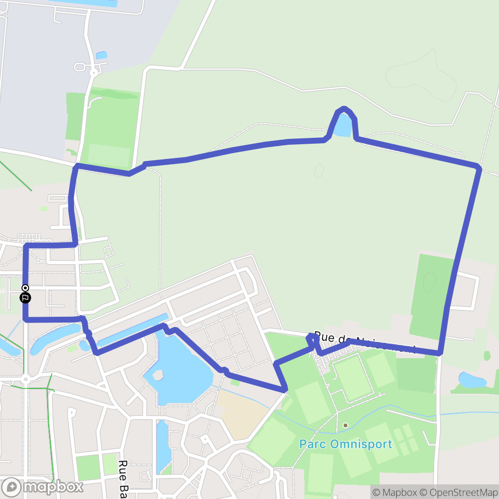 Moissy-Cramayel : carte du parcours de randonnée - France