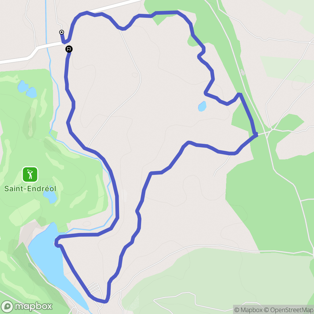 La Motte : carte du parcours de randonnée - France