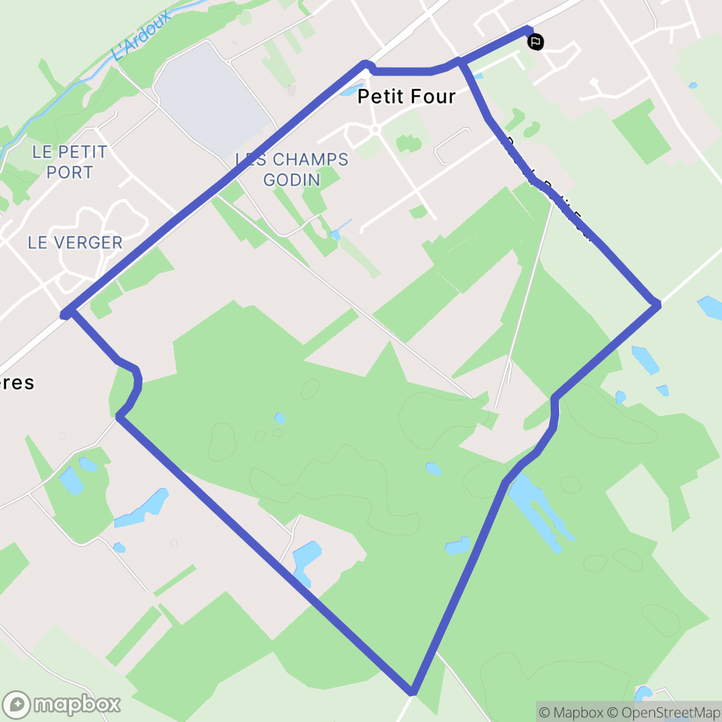 Saint-Laurent-Nouan : carte du parcours de randonnée - France