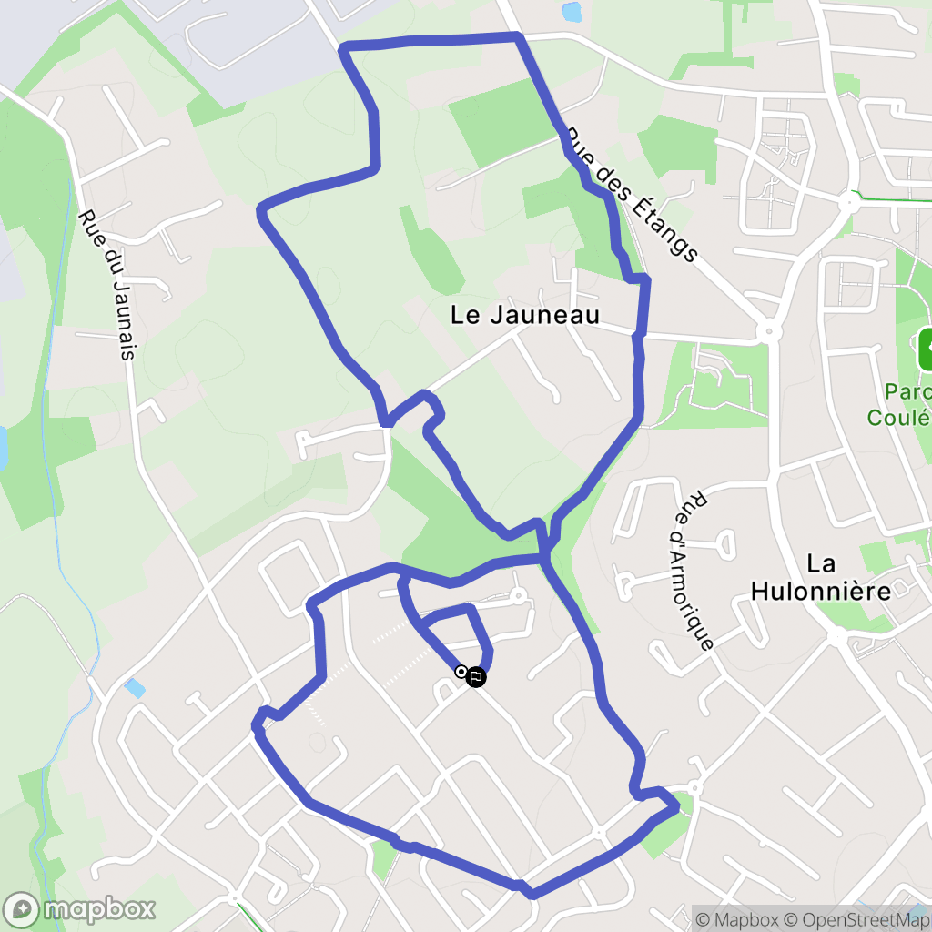 Thouaré-sur-Loire : carte du parcours de randonnée - France