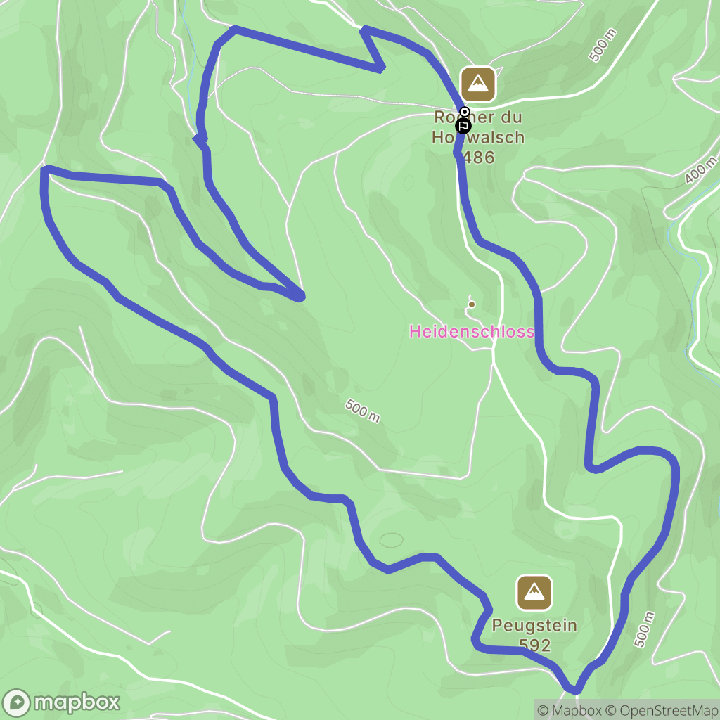 Walscheid : carte du parcours de randonnée - France