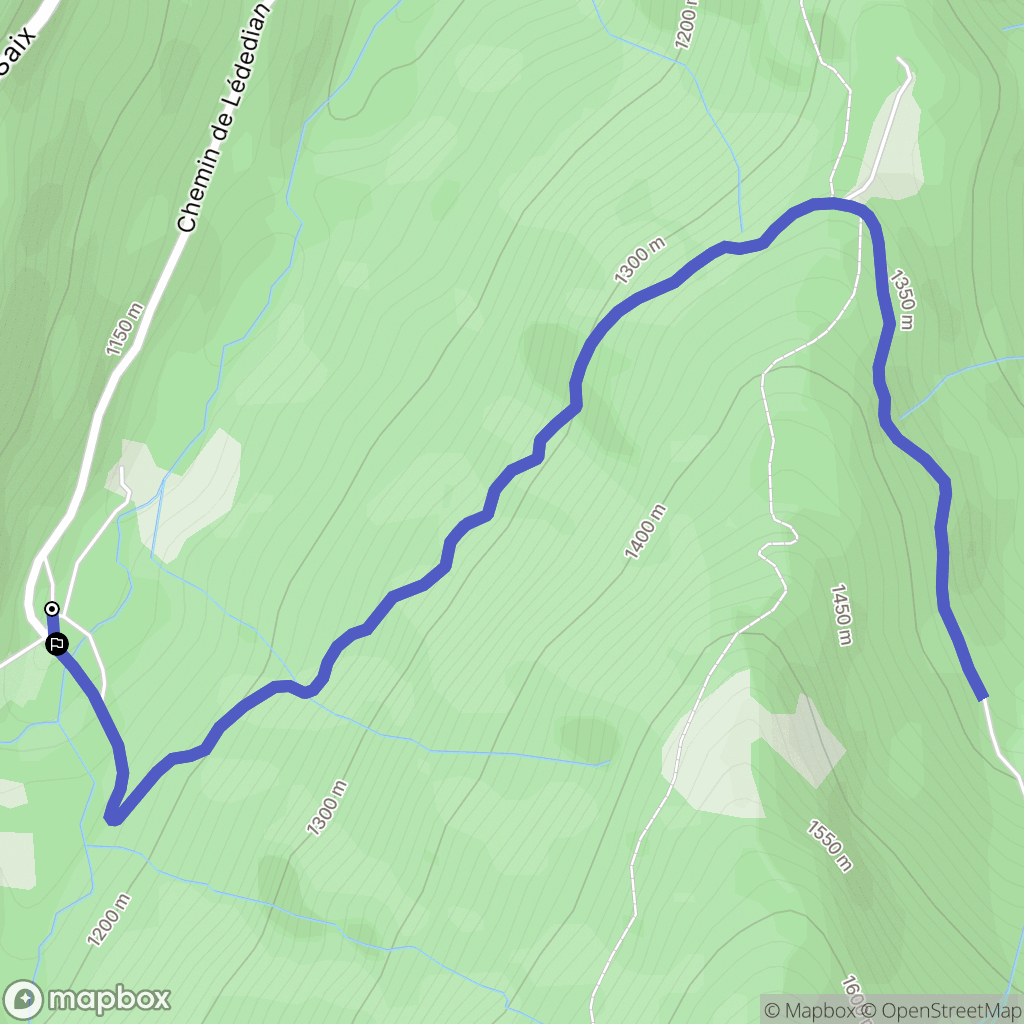 Samoëns : carte du parcours de randonnée - France