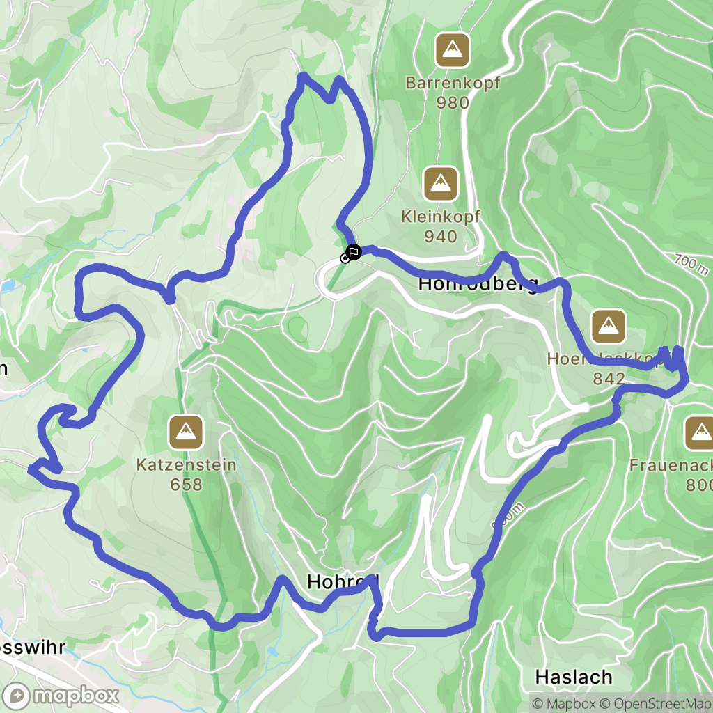 Soultzeren : carte du parcours de randonnée - France