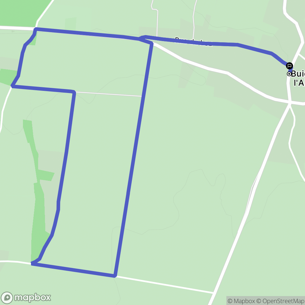 Buigny-l'Abbé : carte du parcours de randonnée - France