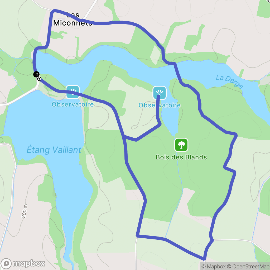 Chapelle-Voland : carte du parcours de randonnée - France