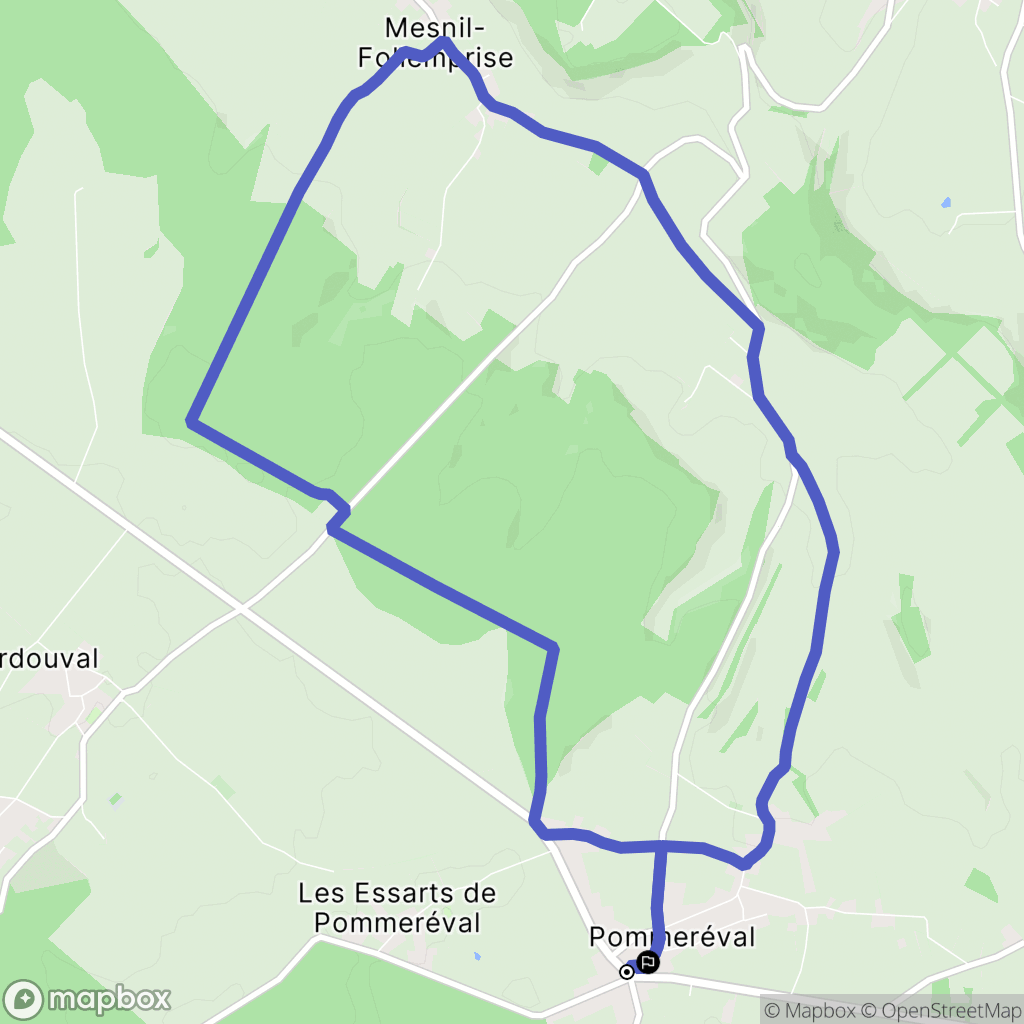 Pommeréval: routekaart voor buitenactiviteiten - France