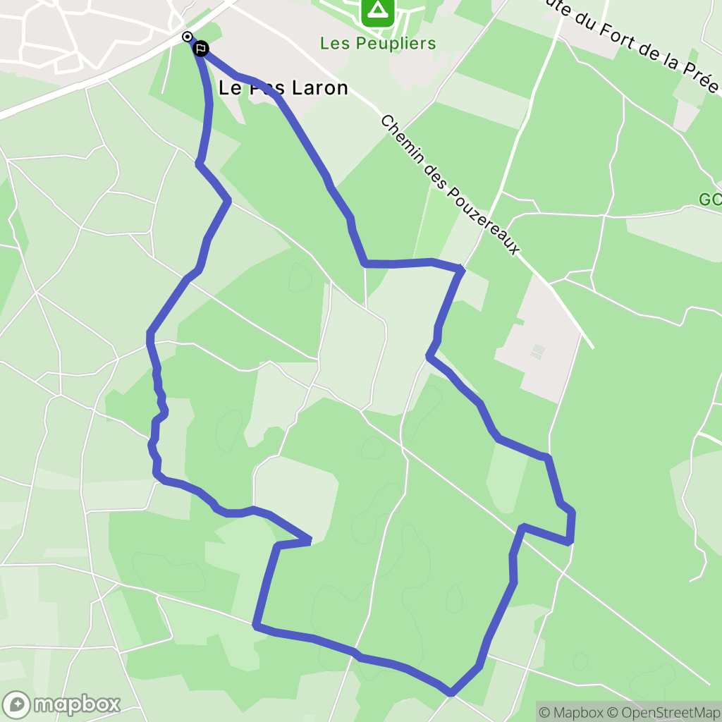 La Flotte : carte du parcours de randonnée - France