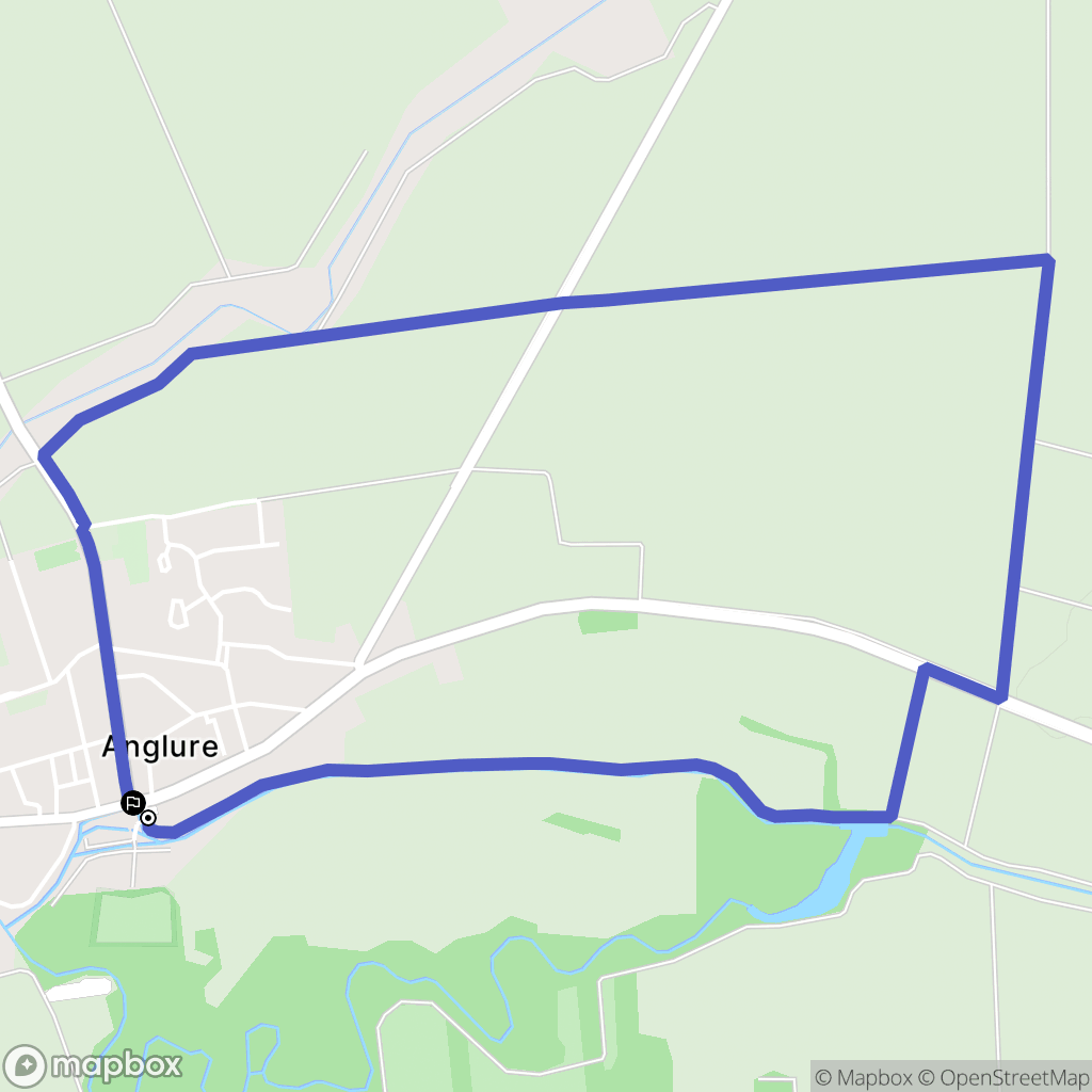 Anglure : carte du parcours de randonnée - France