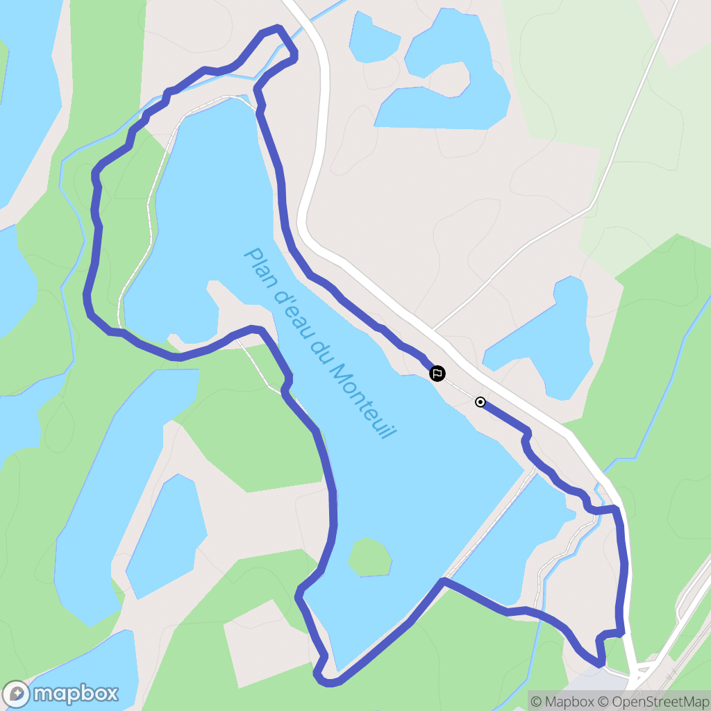Nogent-sur-Seine : carte du parcours de randonnée - France