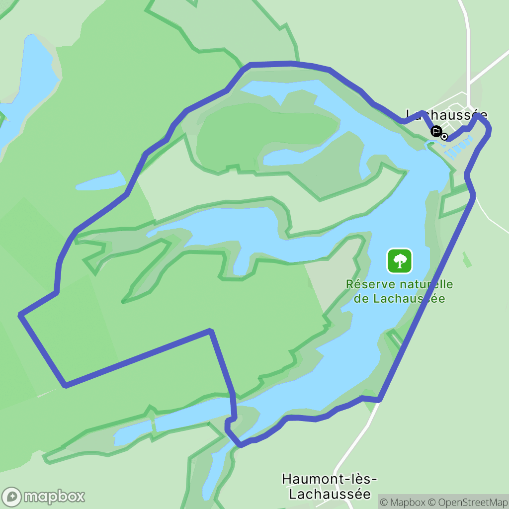 Lachaussée : carte du parcours de randonnée - France