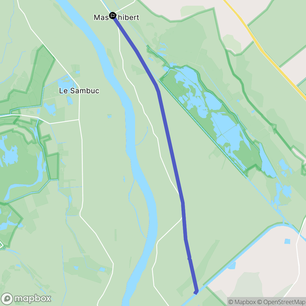 Arles : carte du parcours de randonnée - France