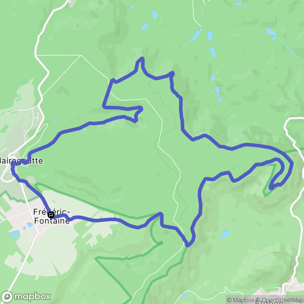 Frédéric-Fontaine : carte du parcours de randonnée - France