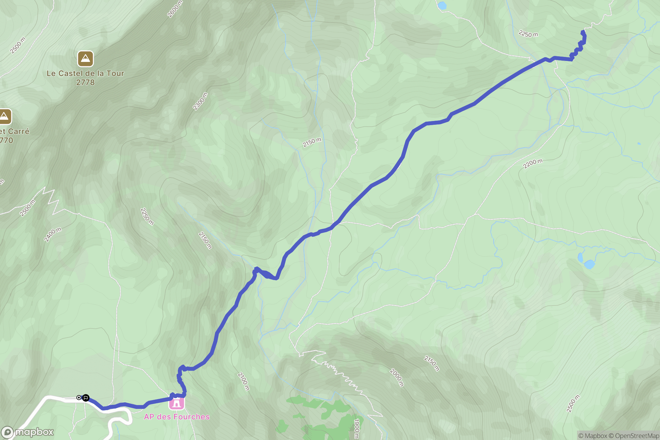 Saint-Dalmas-le-Selvage: routekaart voor buitenactiviteiten - France