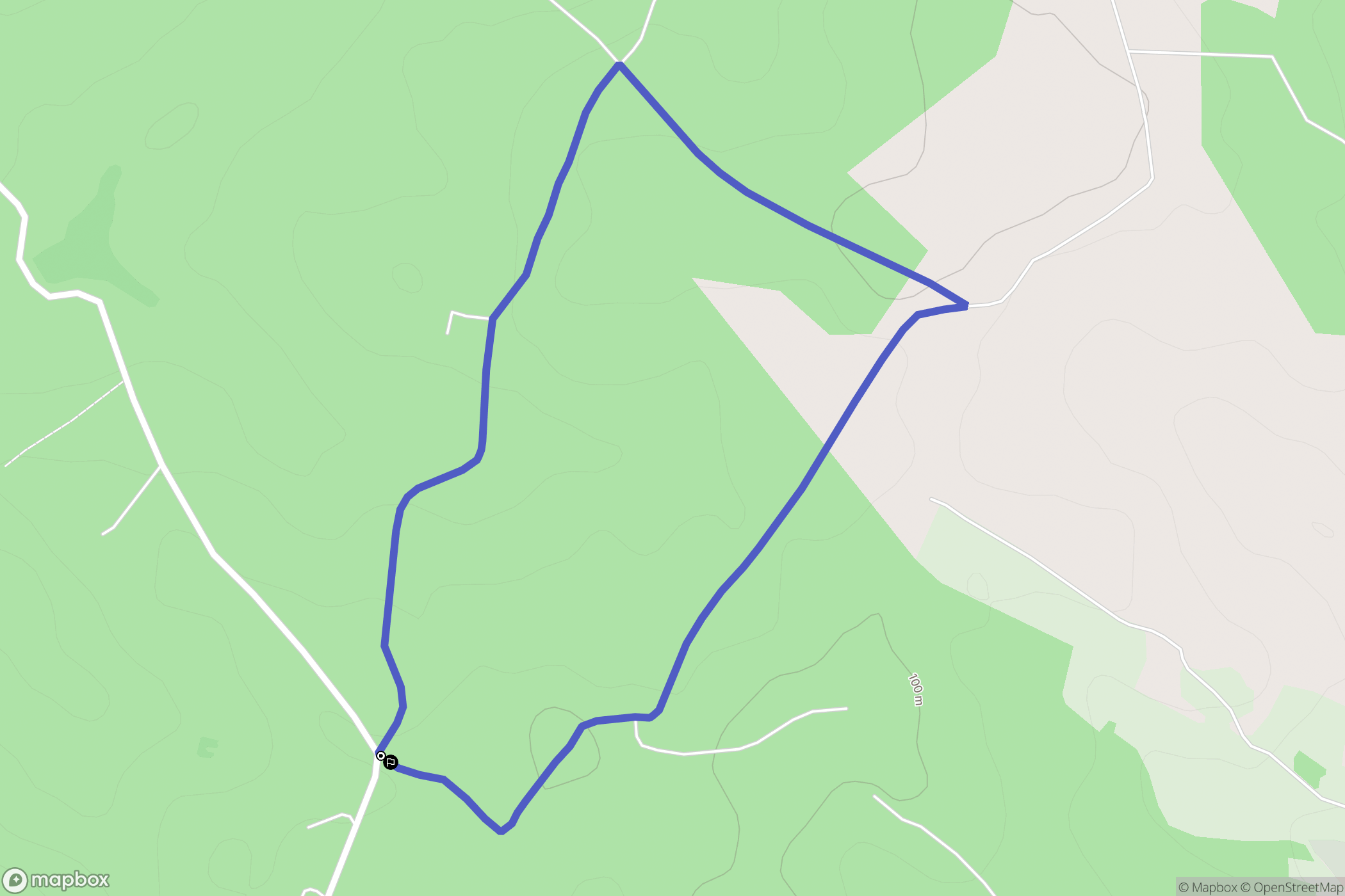 Saint-Pierre-d'Eyraud : carte du parcours de randonnée - France