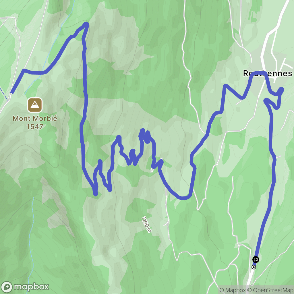 Saint-Pierre-d'Albigny : carte du parcours de randonnée - France